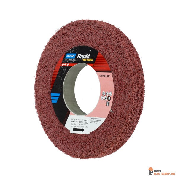 nortonschleifmittel/NORTON_schleifmittel_66261007831 Convolute Wheels Norton-Metal Finishing-203.2x25.4x76.2_MED_188680